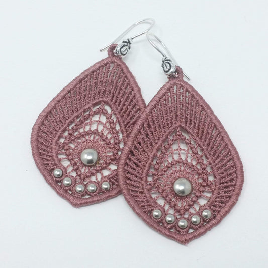 Blush Pink Tear Drop Earrings