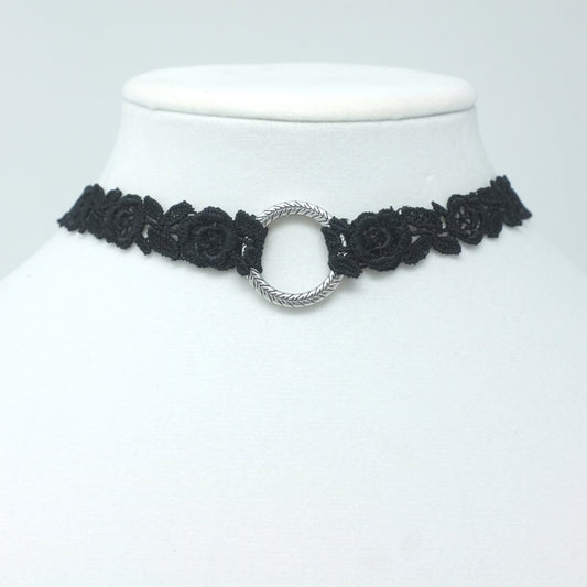 Stella Black Lace O-Ring Day Collar Choker