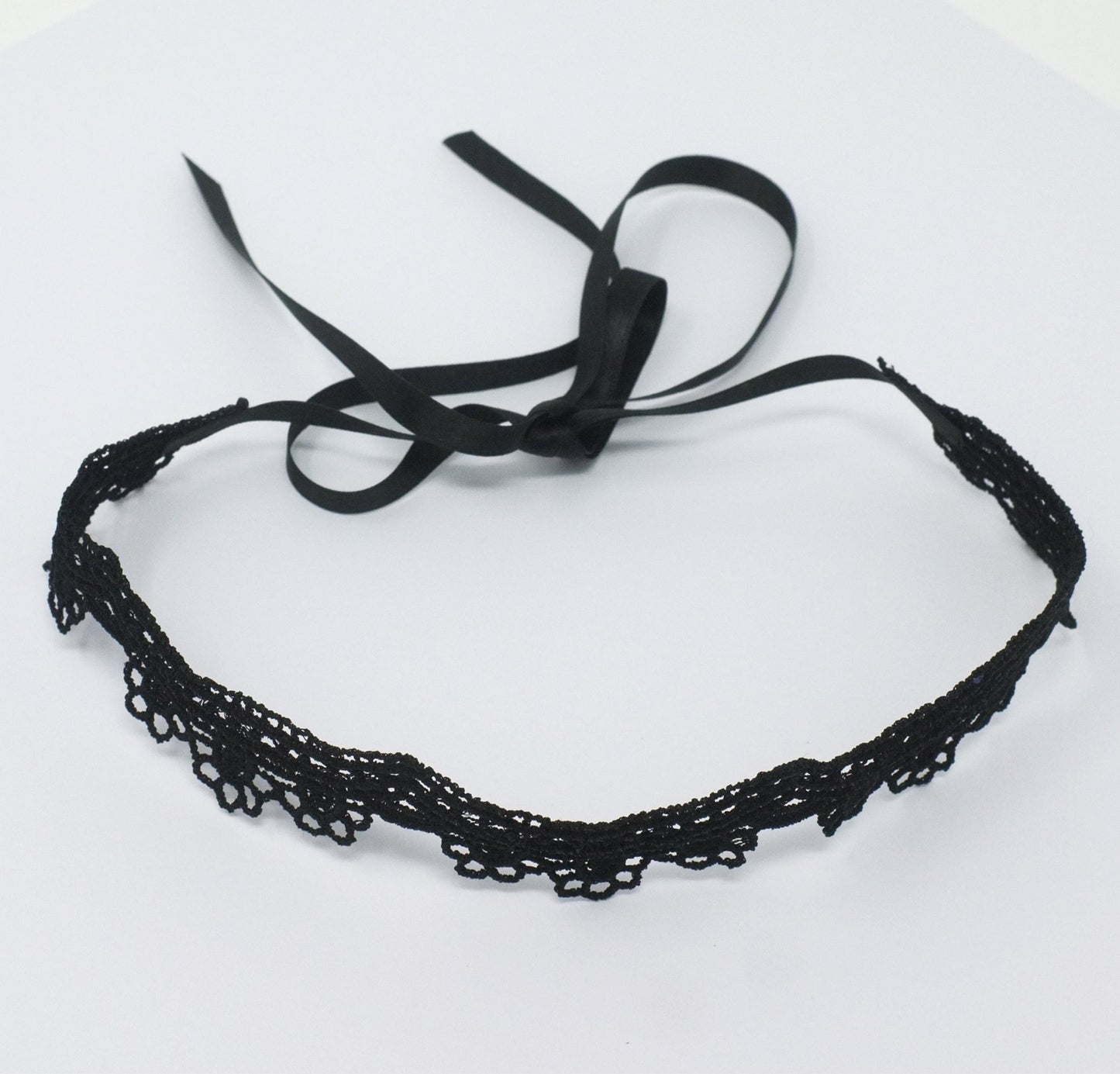 Black Choker with Black Ribbon