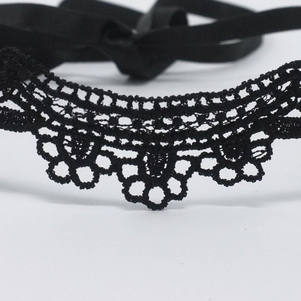 Black Scalloped Edge Lace