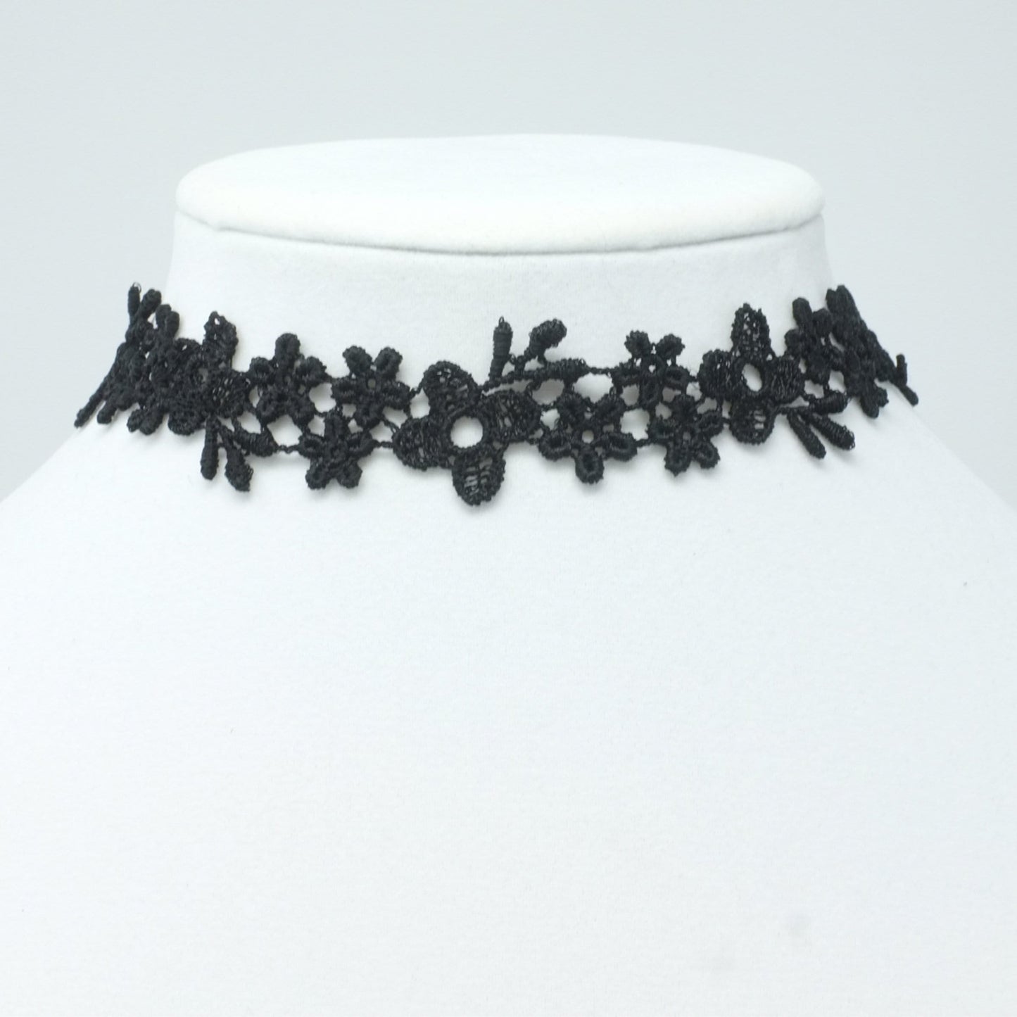 Astrid Navy Blue Flower Lace Choker
