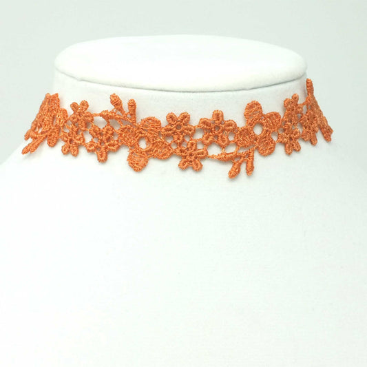 Citrus Orange Flower Choker
