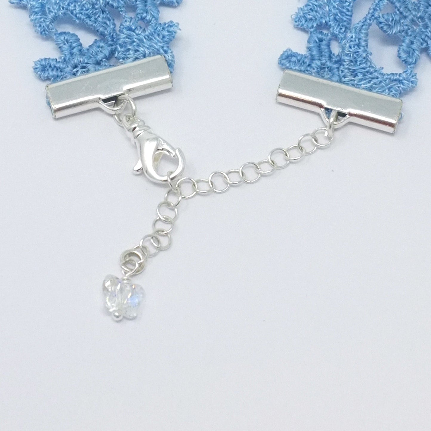 Zara Light Blue Wide Choker