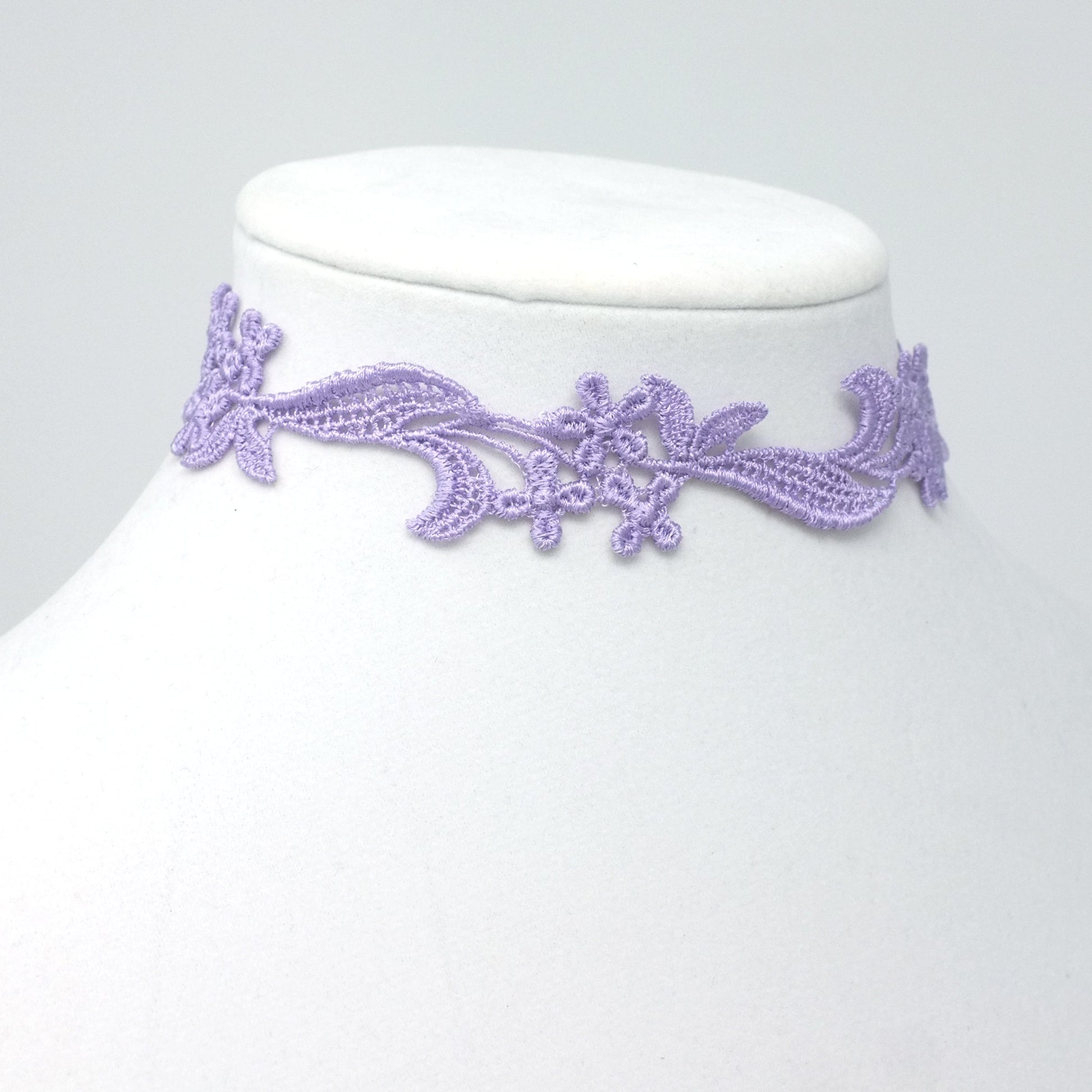 Lavender Floral Choker