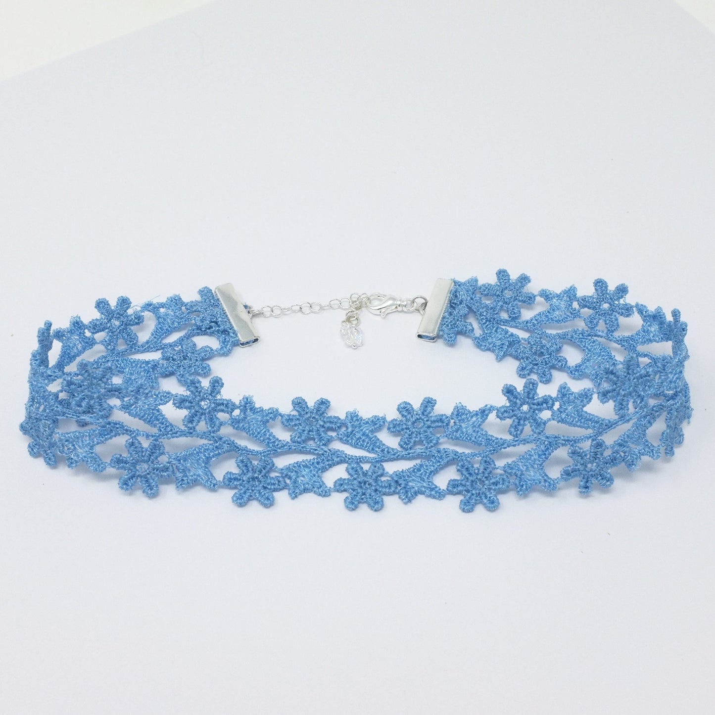 Zara Light Blue Wide Choker