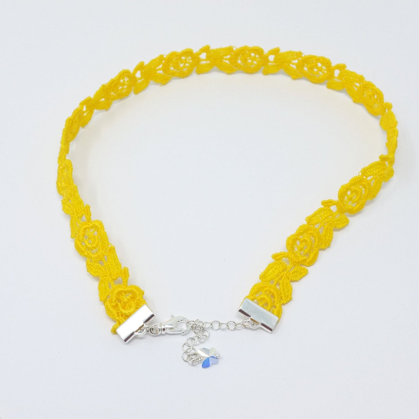 Freya Lemon Yellow Rose Choker