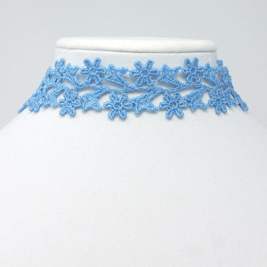 Zara Light Blue Wide Choker