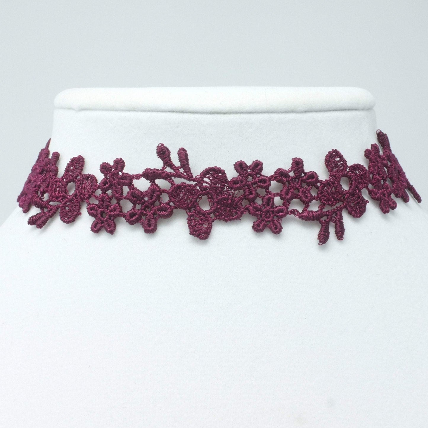 Burgundy Choker Necklace