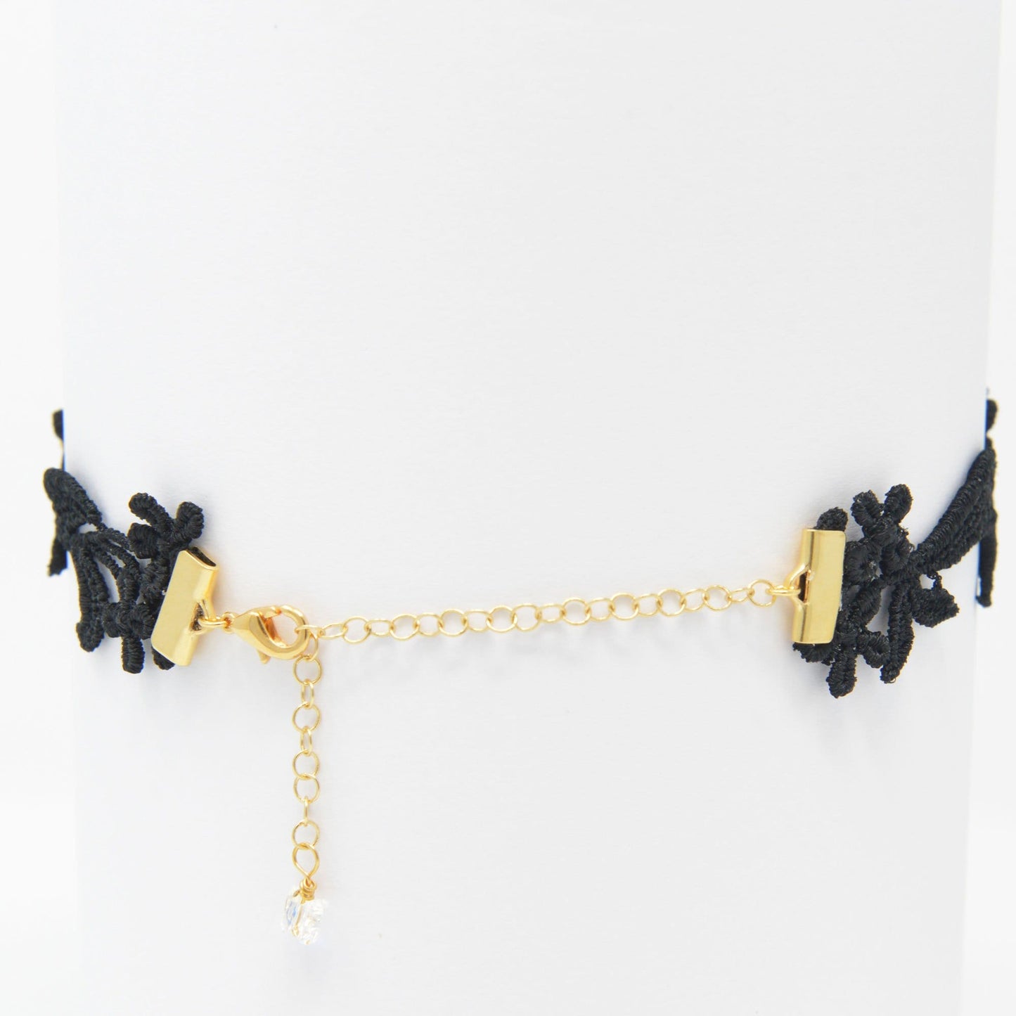 Black Choker with Gold Plated Brass Clasp