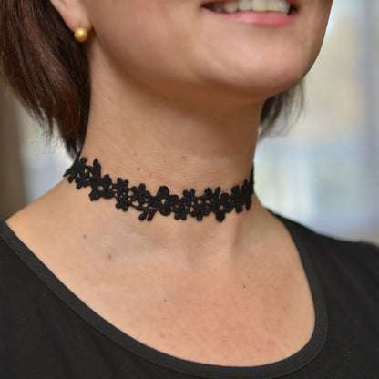 Handmade Choker made with Floral Lace