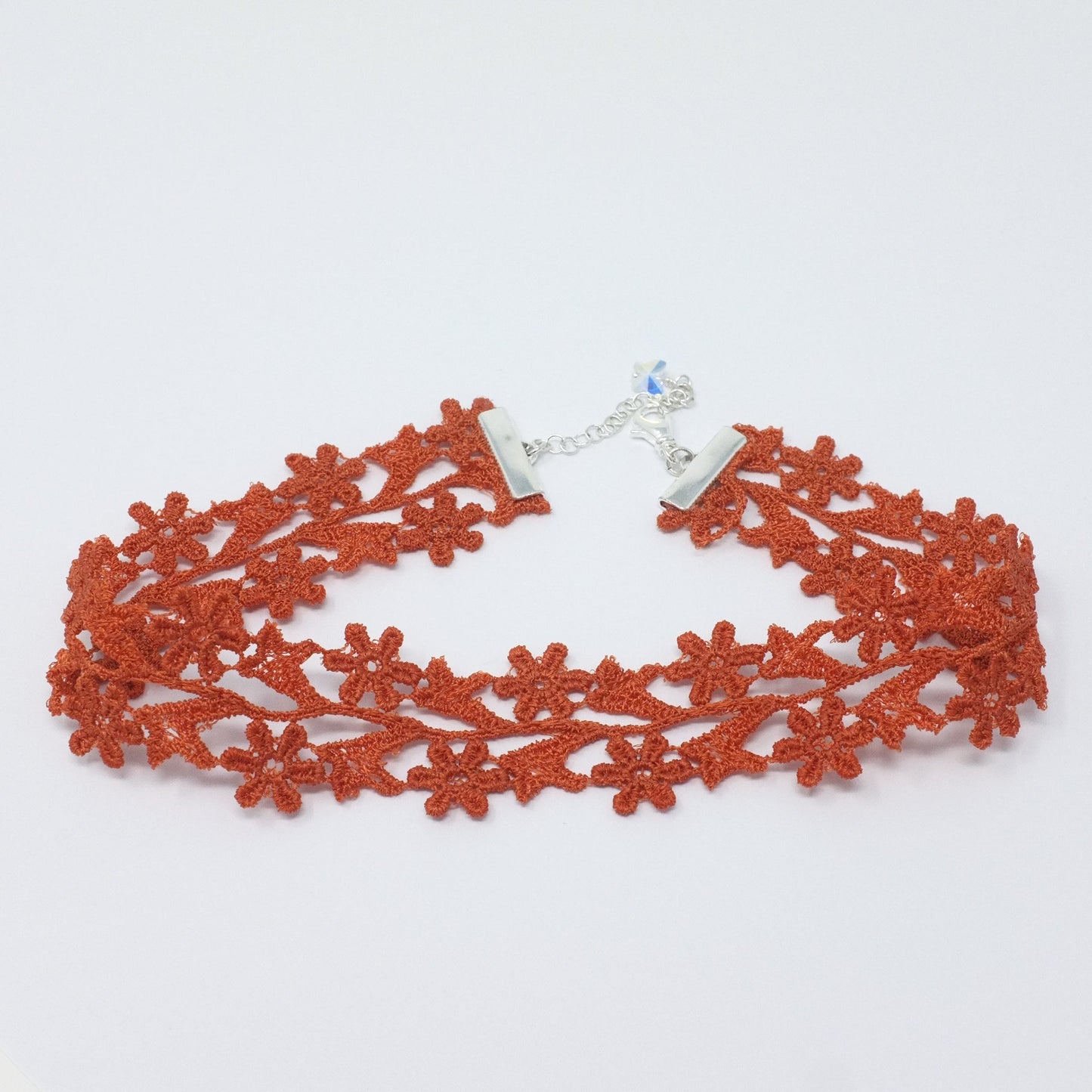 Zara Burnt Orange Wide Choker