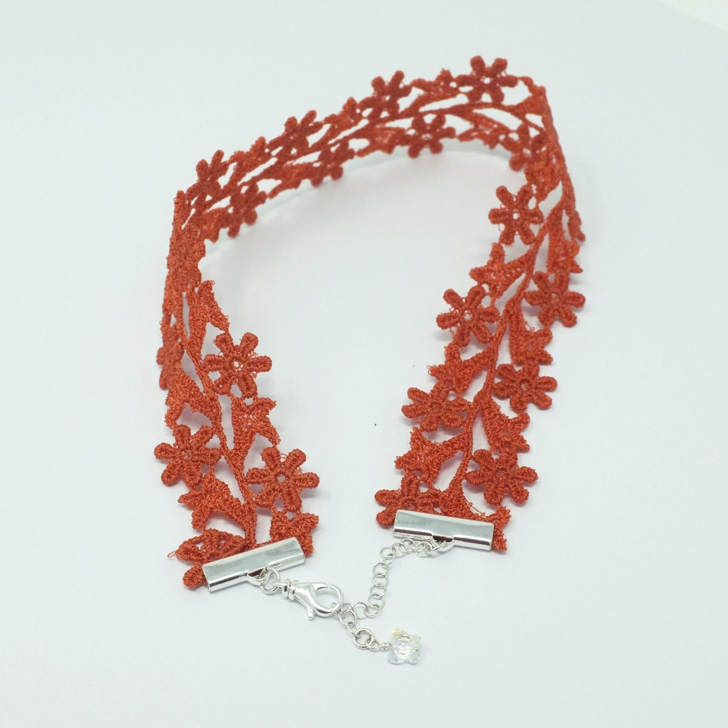 Zara Burnt Orange Wide Choker