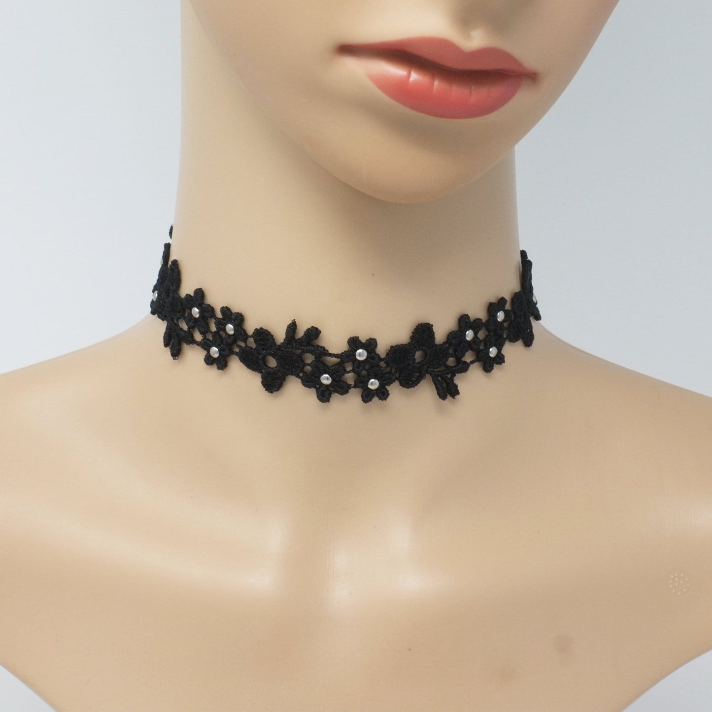 Dainty Studded Choker Necklace