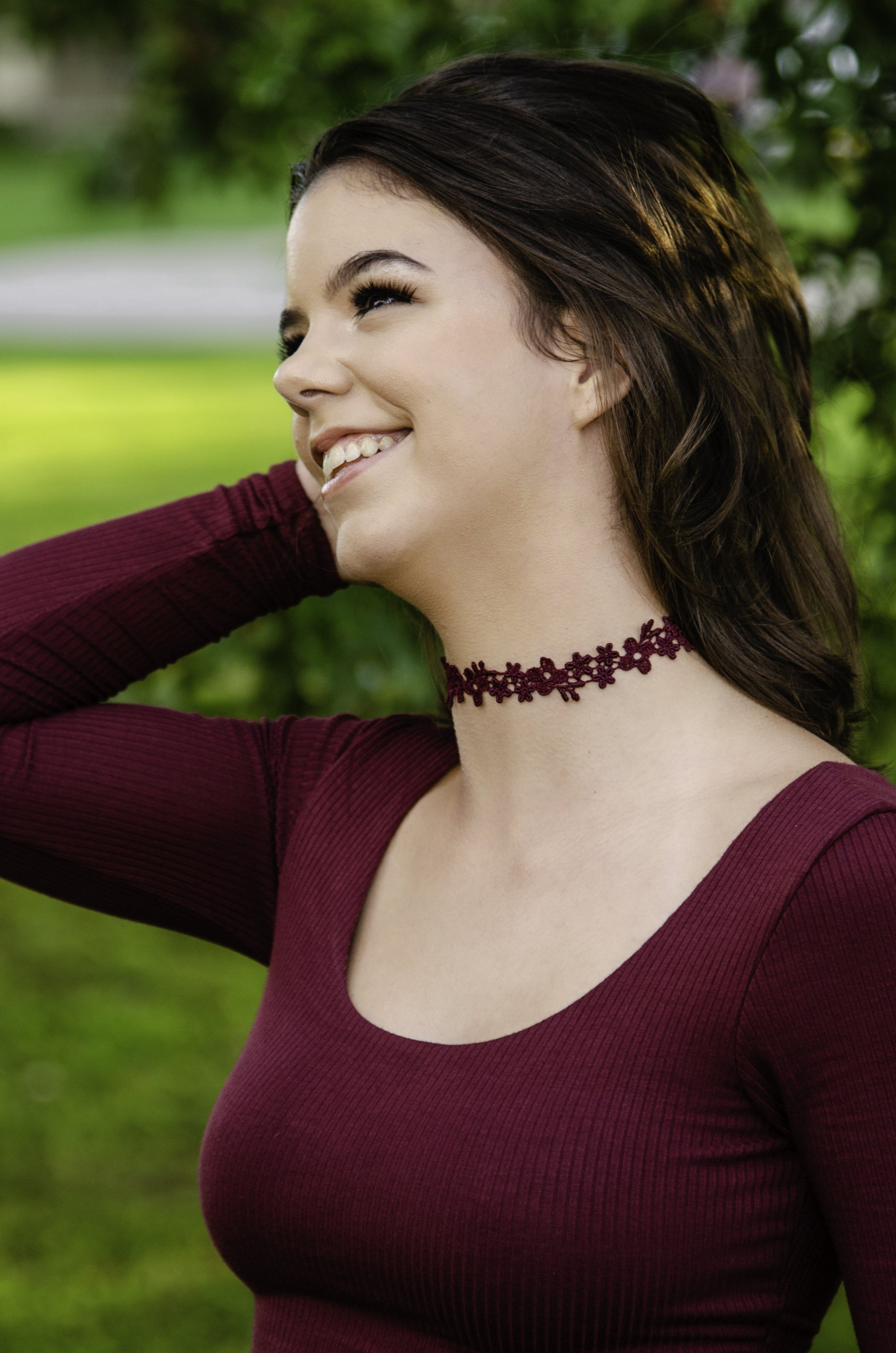Wine Colored Necklace